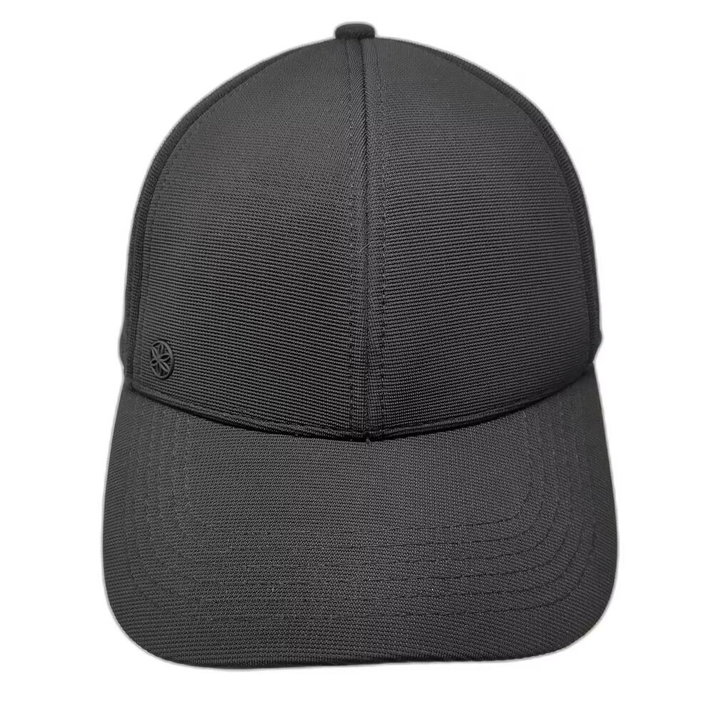 Gaiam Black Baseball Cap Hat OS Perforated Adjustable Performance Athletic Sport